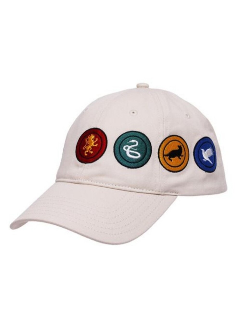 Harry Potter Ladies' Jersey Baseball Cap with Hogwarts House Patches, One Size
